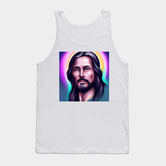 jesus Tank Top by Angel Rivas